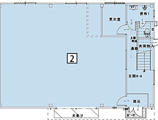 オフィスパレア畑詰Ⅲ2号室1階倉庫