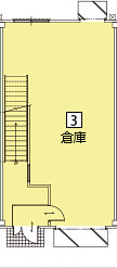 オフィスパレア飯塚Ⅰ3号室1階倉庫平面図