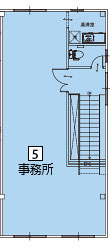 オフィスパレア飯塚Ⅰ5号室2階事務所平面図