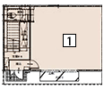 B棟1号室1階倉庫