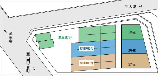 オフィスパレア川久保配置図