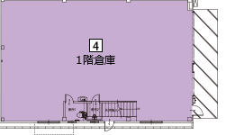 オフィスパレア久留米Ⅴ5号室1階倉庫平面図