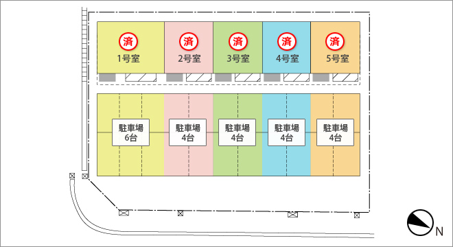 オフィスパレア御笠川Ⅲ配置図