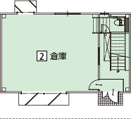 オフィスパレア中ⅡA棟2号室1階倉庫