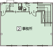 オフィスパレア中ⅡA棟2号室2階事務所