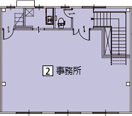 オフィスパレア中ⅡB棟2号室2階事務所