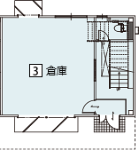 オフィスパレア中ⅡB棟3号室1階倉庫