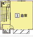 A棟3号室1階倉庫