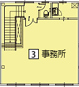 A棟3号室2階事務所