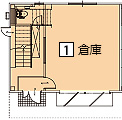 B棟1号室1階倉庫