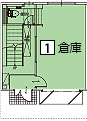 B棟1号室1階倉庫