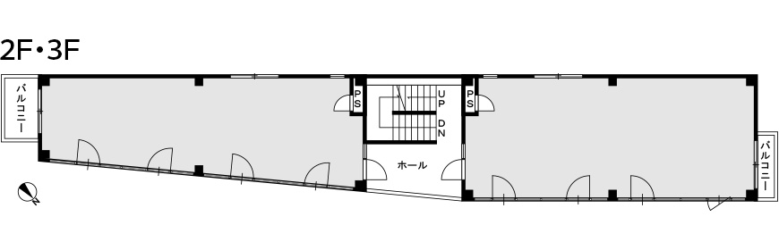 アスティオン白木原　2・3階図面